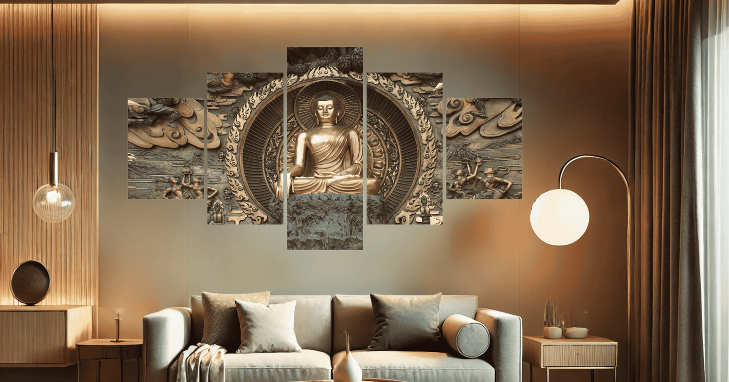 5 Pcs Calm Buddha