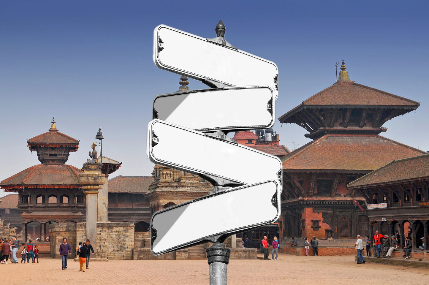 Custom Name Street Sign Canvas (English and नेपाली )