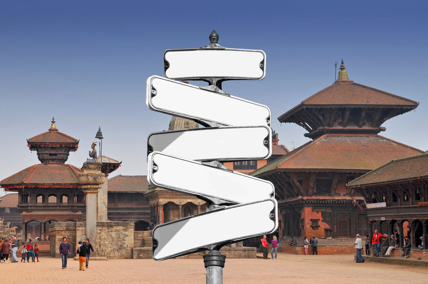 Custom Name Street Sign Canvas (English and नेपाली )
