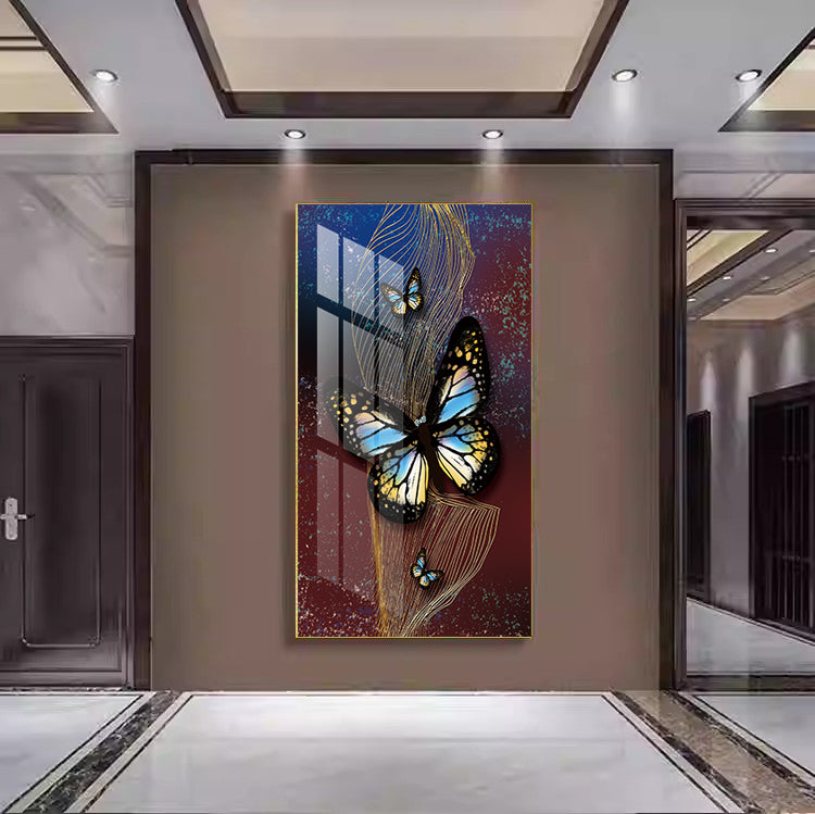Majestic Abstract Crystal Porcelain Wall Art