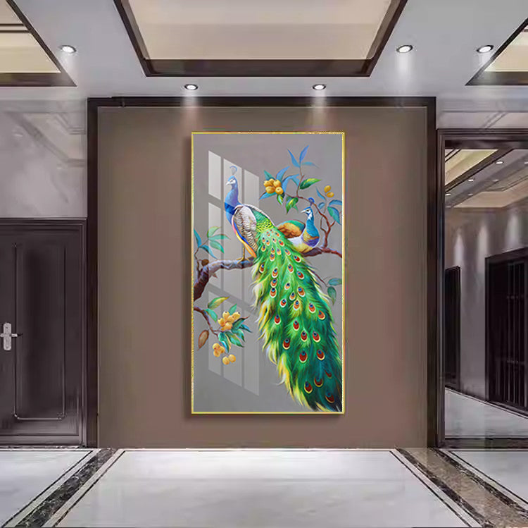 Majestic Abstract Crystal Porcelain Wall Art