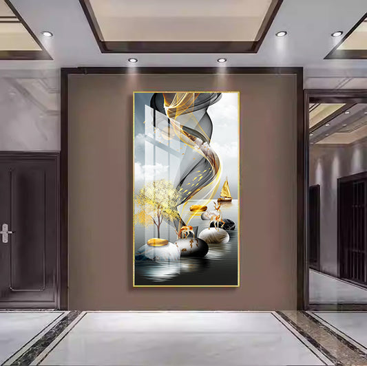 Abstract Crystal Porcelain Wall Art