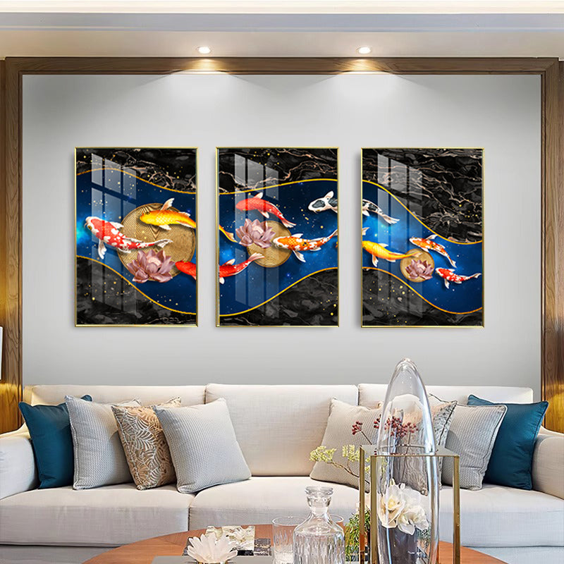 Marvelous 3 Pcs Crystal Porcelain wall Art