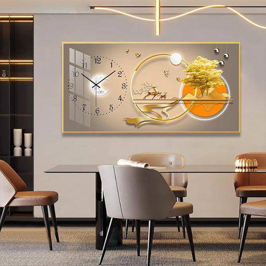 Large Crystal Porcelain Wall Clock