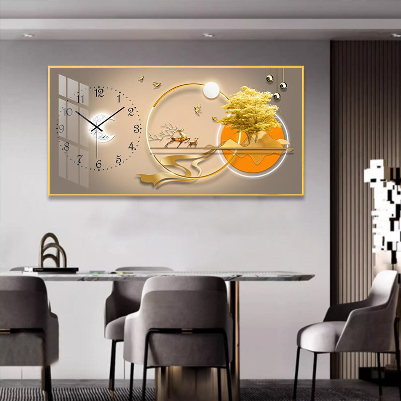 Large Crystal Porcelain Wall Clock