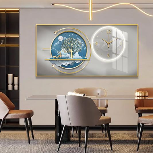 Timeless Crystal Porcelain Wall Clock