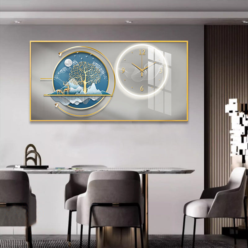 Timeless Crystal Porcelain Wall Clock