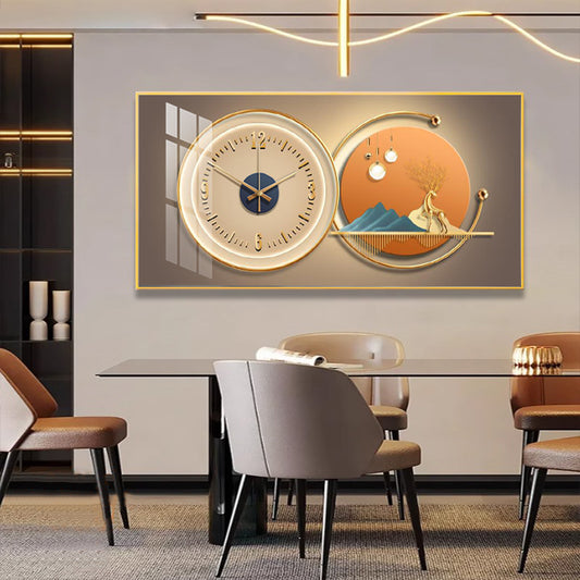 Elegant Crystal Porcelain Wall Clock