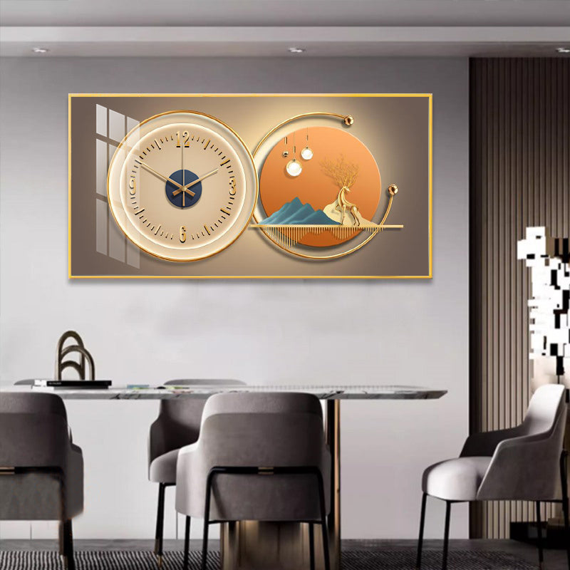 Elegant Crystal Porcelain Wall Clock