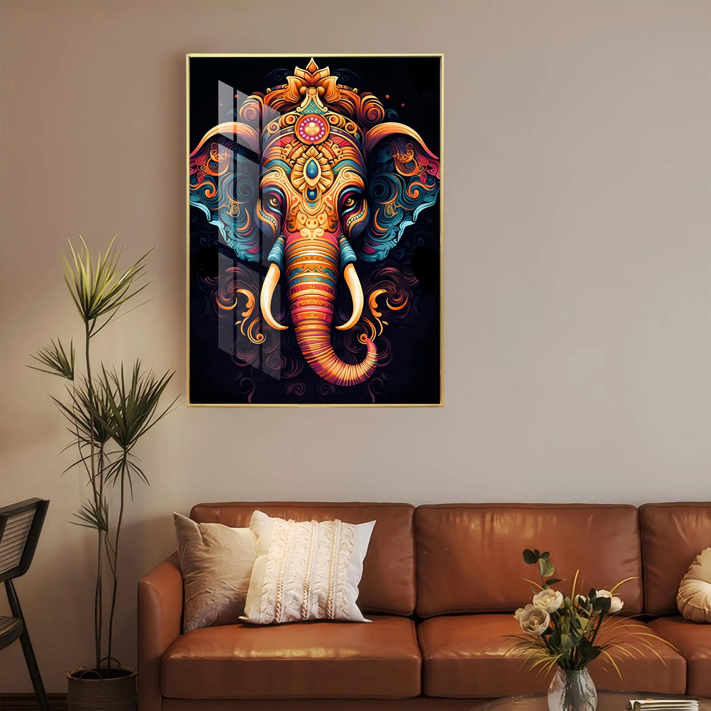 Holy Ganesh in Porcelain Splendor