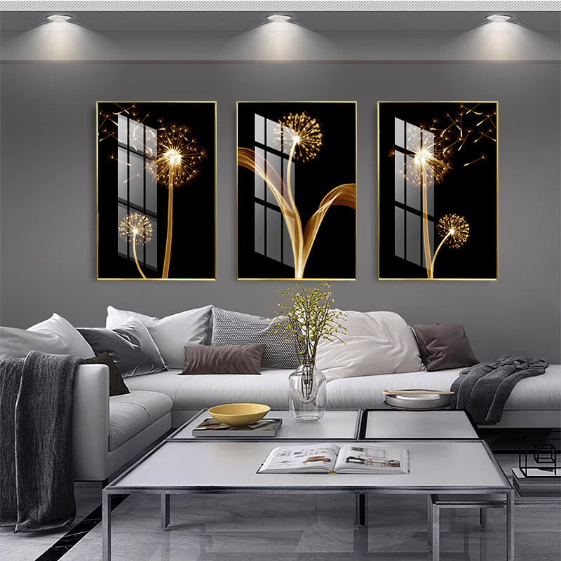 Sublime 3 Pcs Crystal Porcelain wall Art