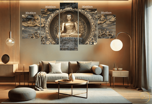 5 Pcs Calm Buddha