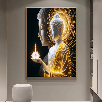 Glowing Lord Buddha Crystal Porcelain