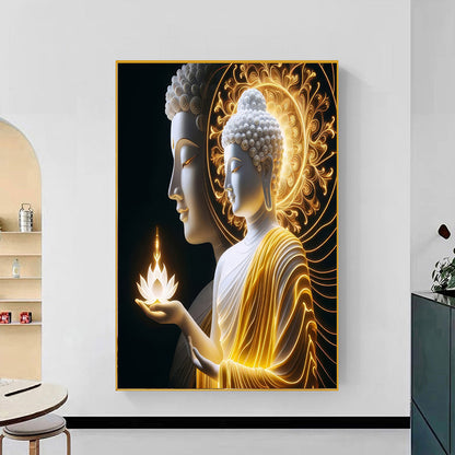 Glowing Lord Buddha Crystal Porcelain