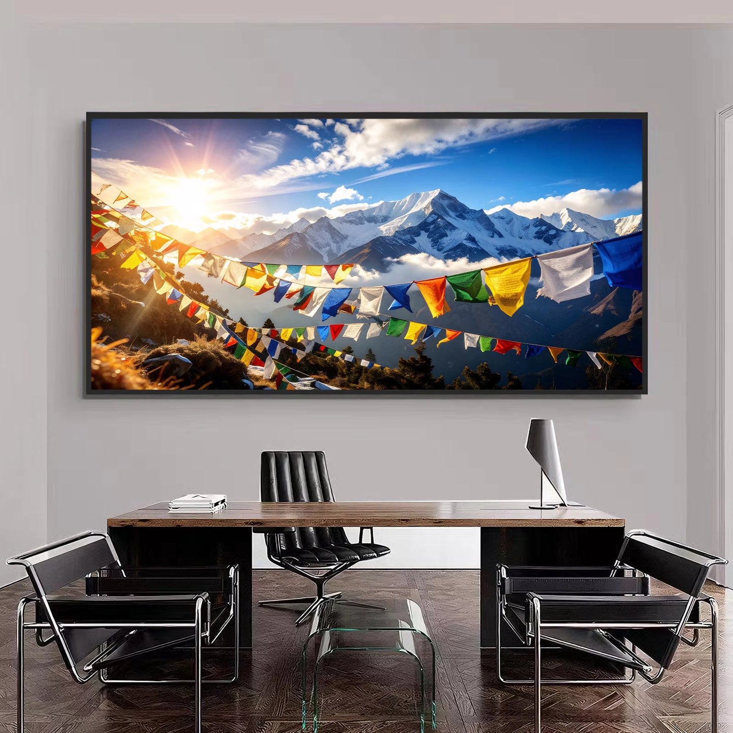 Nepal Village Landscape Wall Art